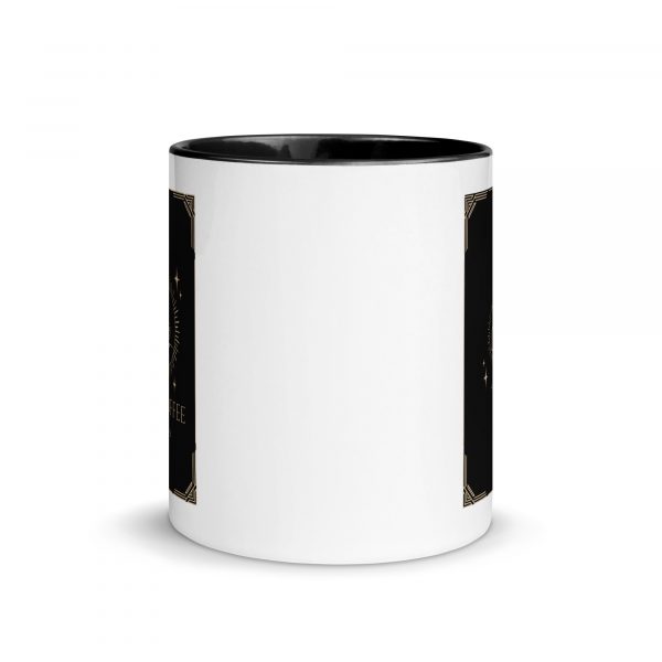 Tarot Tasse mit schwarzem Henkel - mystisch