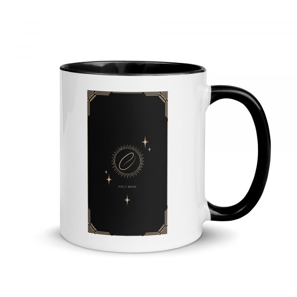 Tarot Tasse mit schwarzem Henkel - mystisch