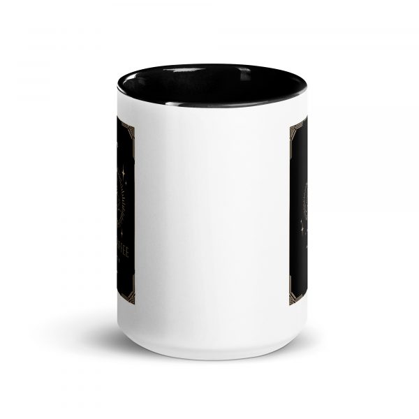 Tarot Tasse mit schwarzem Henkel - mystisch