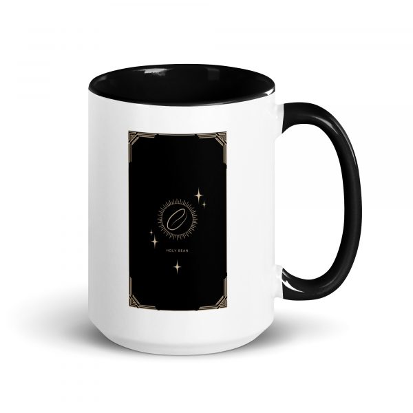 Tarot Tasse mit schwarzem Henkel - mystisch