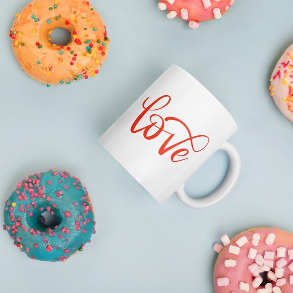 Katzen Tasse mit Pfoten "Love"