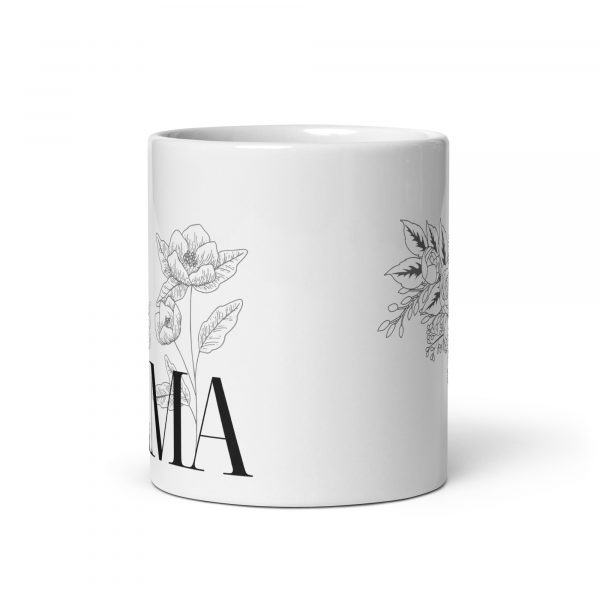 Mama Tasse mit Blumen