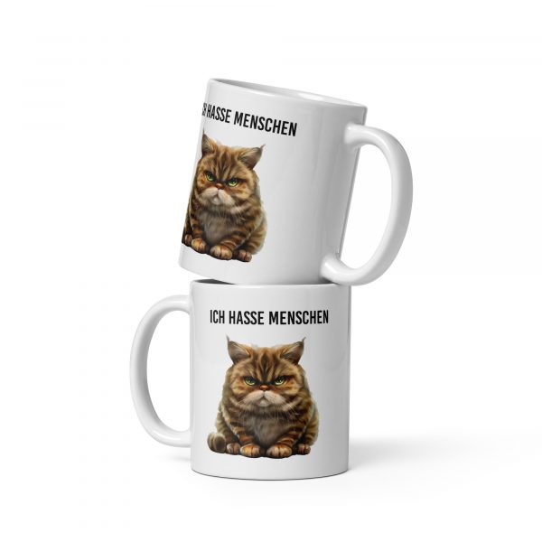 Ich hasse Menschen Tasse Katze