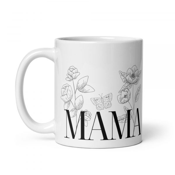 Mama Tasse mit Blumen