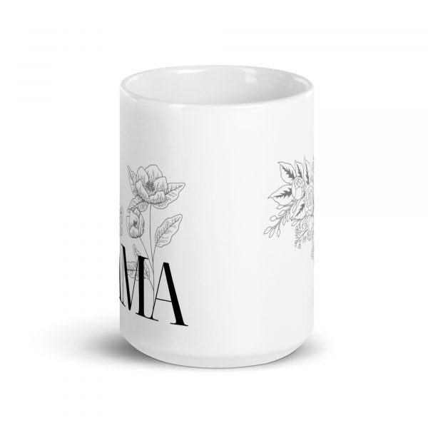 Mama Tasse mit Blumen