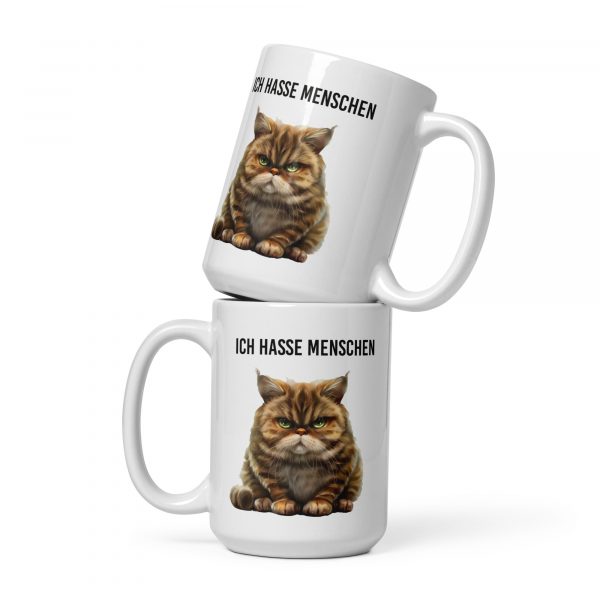 Ich hasse Menschen Tasse Katze