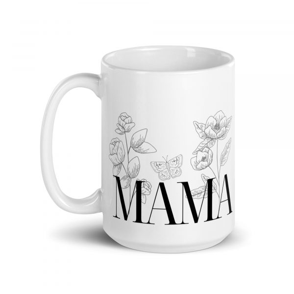 Mama Tasse mit Blumen