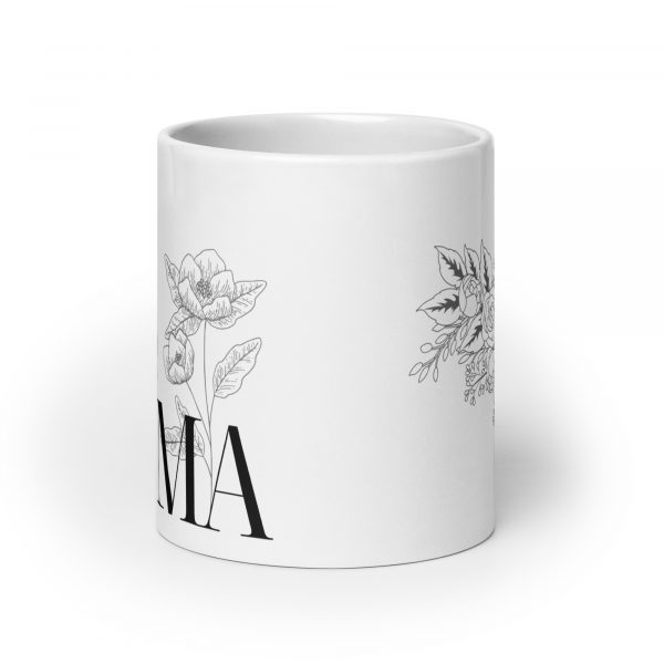 Mama Tasse mit Blumen