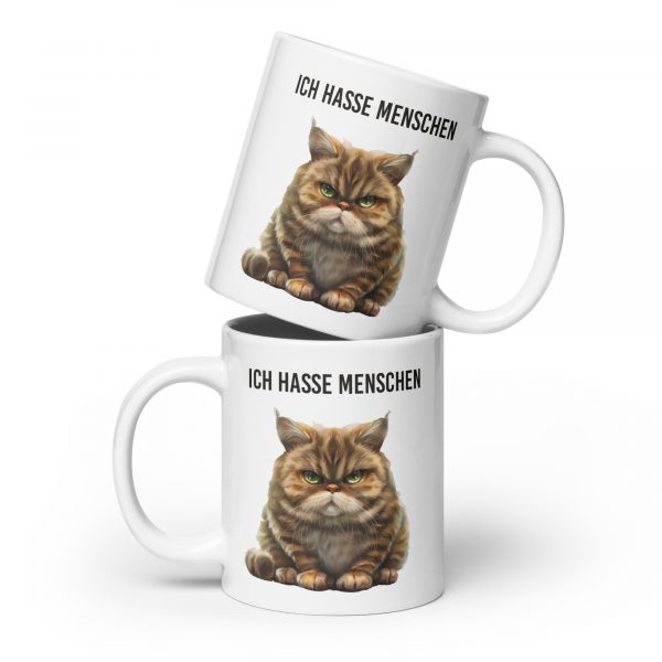 Ich hasse Menschen Tasse Katze